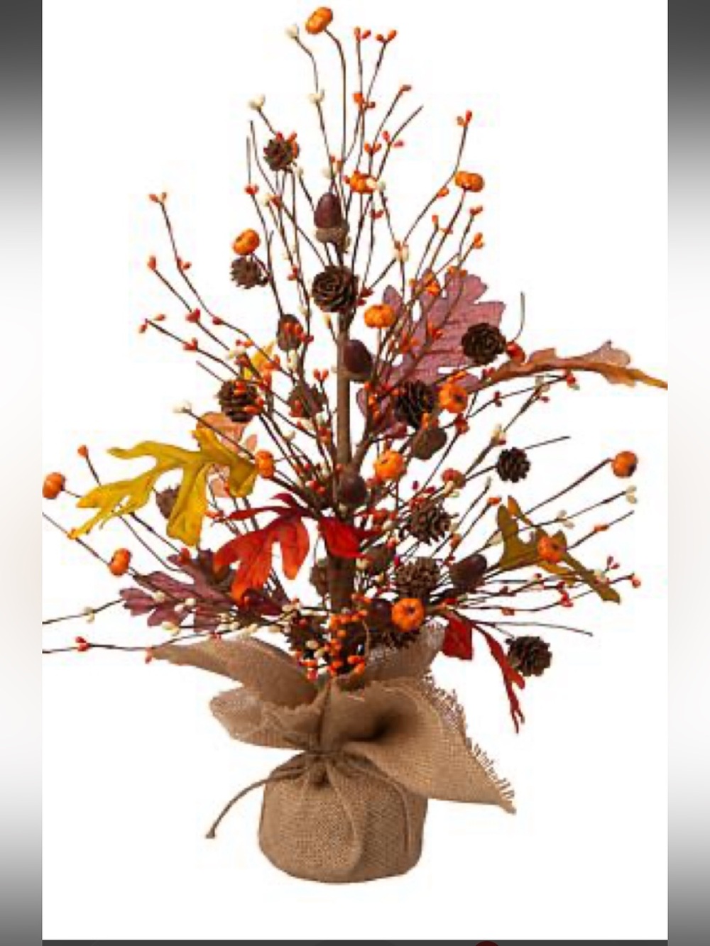 Glitzhome 20inch Harvest Table Tree Decor used